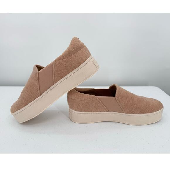 NEW Vince Women's Warren Camel Tan Platform Slip-On Sneakers Size 10 - Picture 10 of 10